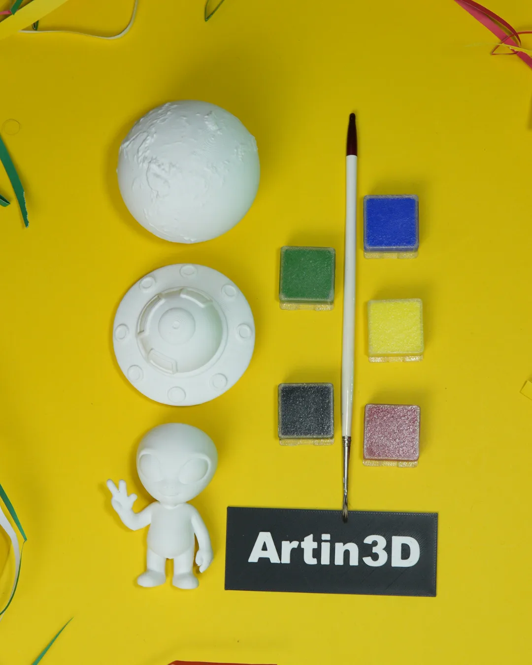 Earth, Alien, UFO Painting kit for kids