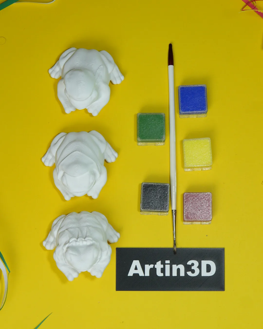 3 Frog Painting kit for kids