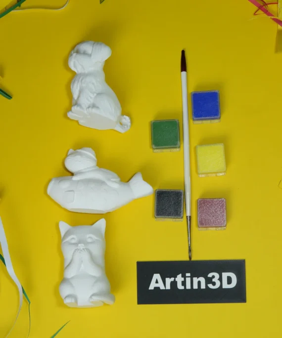 Cat, Dog, Fish Painting kit for kids