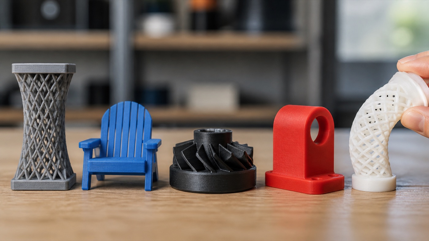Different 3D printing materials affect production settings and time