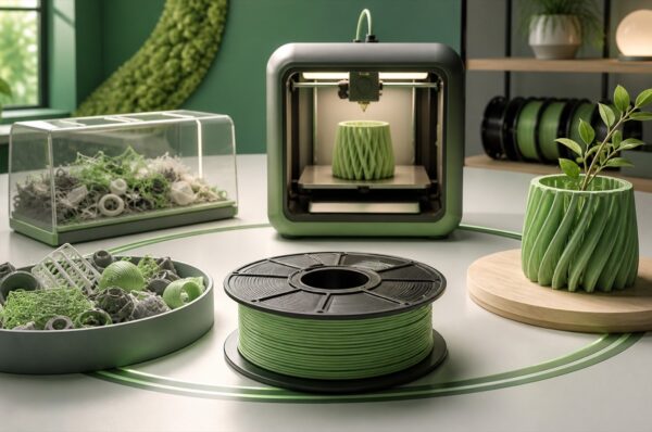 ব্যর্থ print থেকে filament এবং নতুন পণ্যে রূপান্তরের টেকসই ধারণা