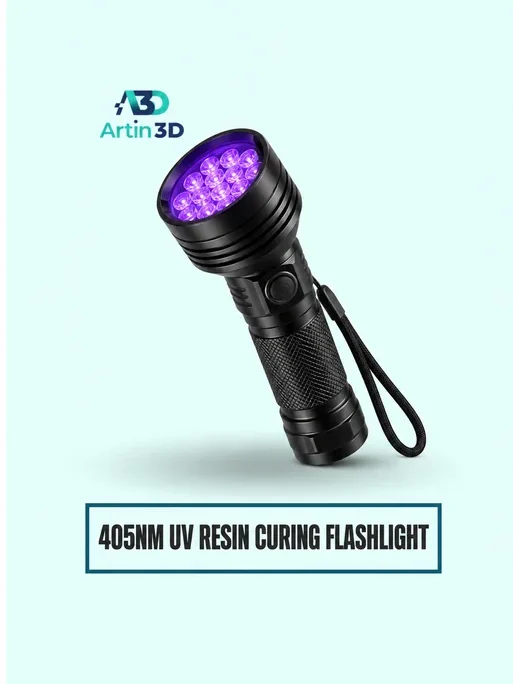 405nm UV Resin Curing Flashlight – Artin3D Bangladesh