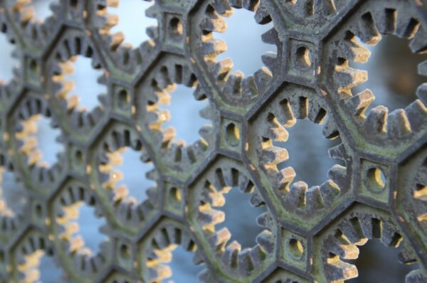 Close-up engineered structure representing nozzle size effects on quality speed and strength