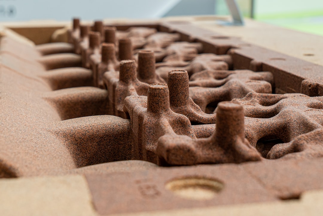 Structured material pattern representing perimeter versus infill strength