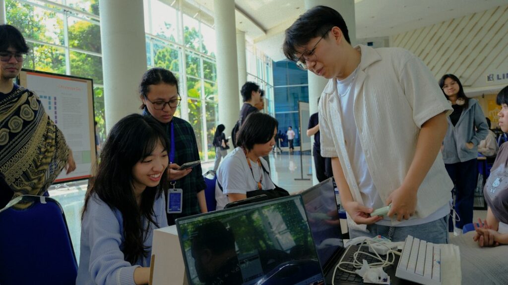 Students using technology for STEM education and 3D printing