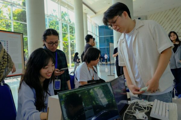 Students using technology for STEM education and 3D printing