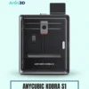 Anycubic Kobra S1 3D Printer on a mint background with Artin3D branding