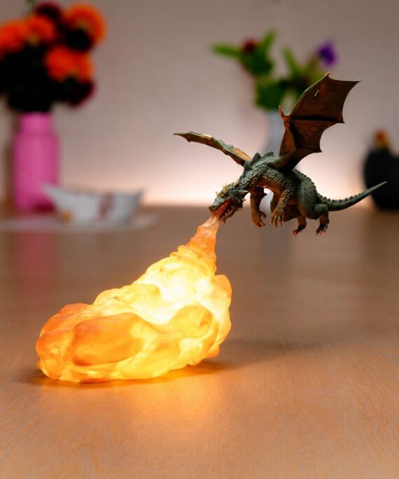 3D Printed Dragon Fire Breath Lamp – Artin3D Bangladesh