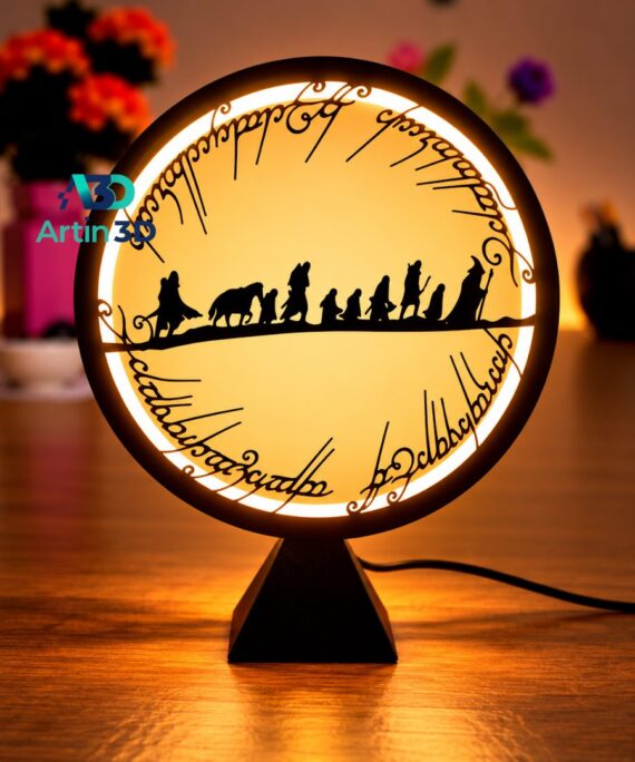 3D Printed Fantasy Traveling Party Silhouette Lamp – Artin3D Bangladesh