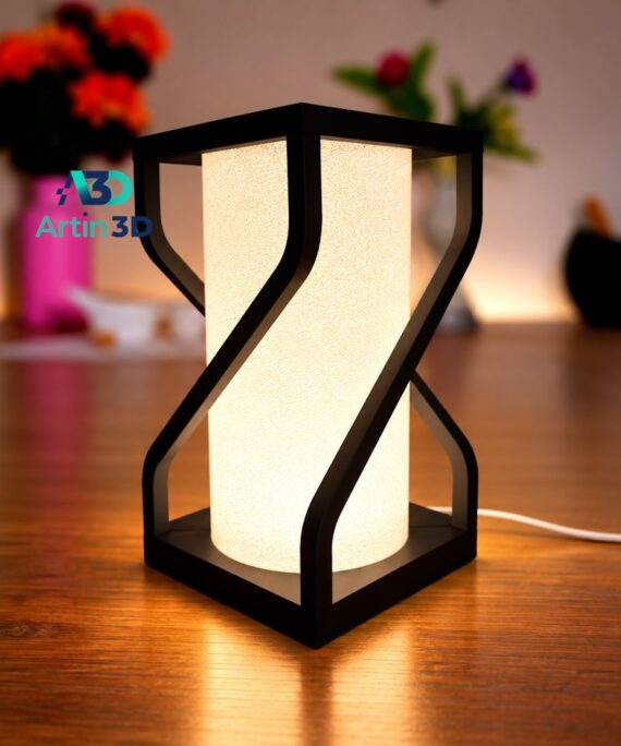 3D Printed Hourglass Frame Table Lamp – Artin3D Bangladesh