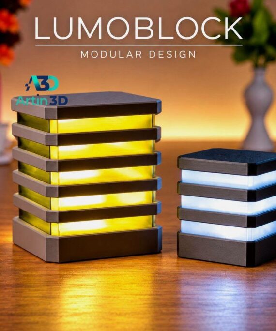 Lumoblock Stacked Table Lamp – Artin3D Bangladesh