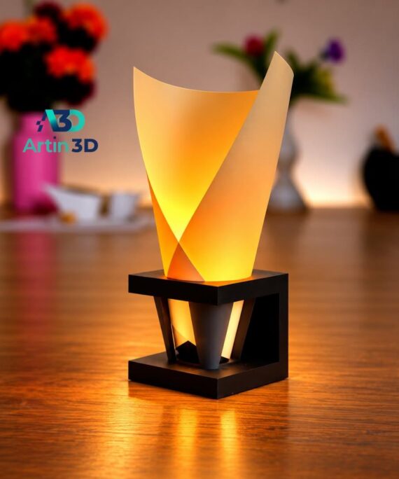 3D Printed Abstract Flame Lamp – Artin3D Bangladesh