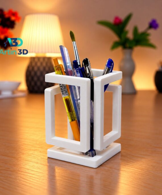 3D Printed Open Frame Pen Holder – Artin3D Bangladesh