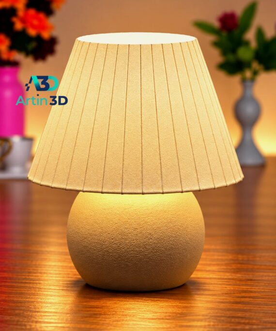 3D Printed Pleated Globe Base Lamp – Artin3D Bangladesh