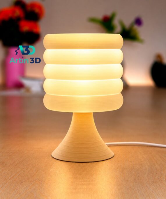 3D Printed Stacked Ring Table Lamp – Artin3D Bangladesh
