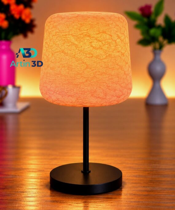 3D Printed Textured Drum Pedestal Lamp – Artin3D Bangladesh