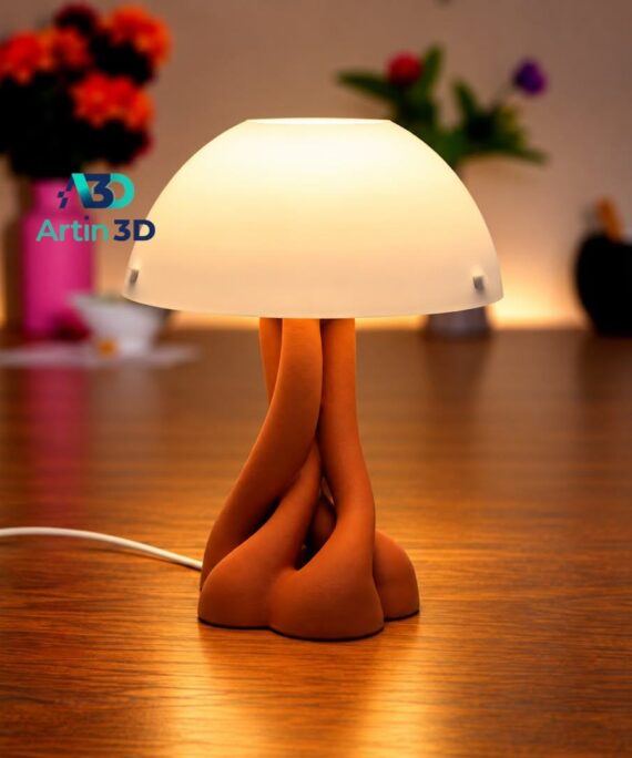 3D Printed Twisted Stem Mushroom Lamp – Artin3D Bangladesh