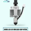 Bambu Lab A1/A1 Mini Quick-Swap Hotend on a pale mint background with Artin3D branding