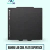 Bambu Lab Cool Plate SuperTack on a pale mint background with Artin3D branding