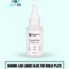 Bambu Lab Liquid Glue for Build Plate on a pale mint background with Artin3D branding