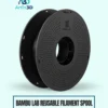 Bambu Lab Reusable Filament Spool on a pale mint background with Artin3D branding