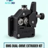 BMG Dual-Drive Extruder Kit on a pale mint background with Artin3D branding