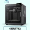 Creality K2 3D Printer on a pale mint background with Artin3D branding
