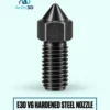 E3D V6 Hardened Steel Nozzle on a pale mint background with Artin3D branding