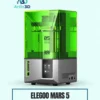 ELEGOO Mars 5 Resin 3D Printer on a pale mint background with Artin3D branding