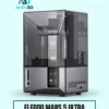 ELEGOO Mars 5 Ultra Resin 3D Printer on a pale mint background with Artin3D branding