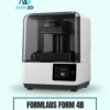 Formlabs Form 4B SLA 3D Printer on a pale mint background with Artin3D branding