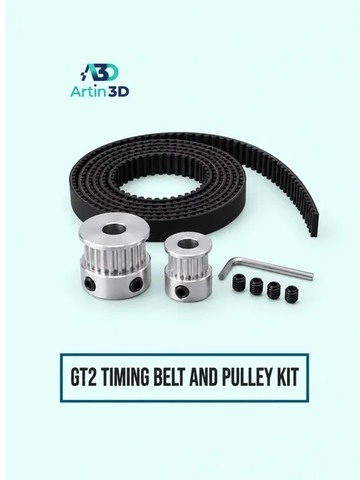 GT2 Timing Belt and Pulley Kit – Artin3D Bangladesh