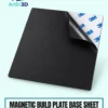 Magnetic Build Plate Base Sheet on a pale mint background with Artin3D branding