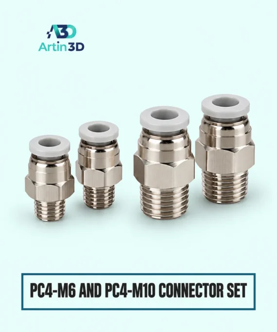PC4-M6 and PC4-M10 Pneumatic Connector Set – Artin3D Bangladesh