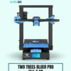 Two Trees Bluer Pro BLU-3 V2 3D Printer on a mint background with Artin3D branding