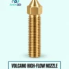 Volcano High-Flow Nozzle on a pale mint background with Artin3D branding